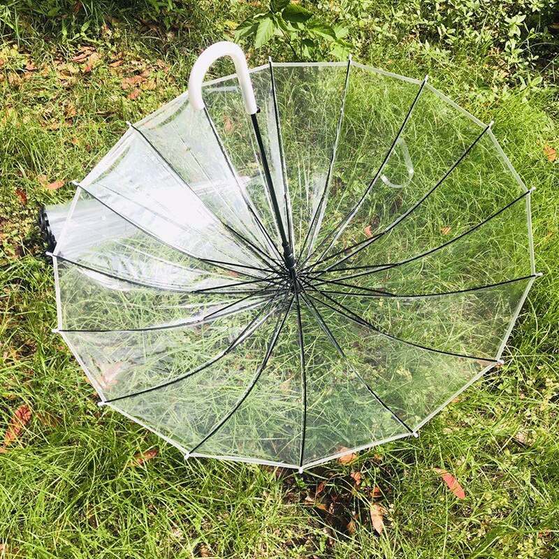 I stil gennemsigtig paraply langt håndtag 8k/16k ribben miljøbeskyttelse klar regn parasol japansk paraply paraply