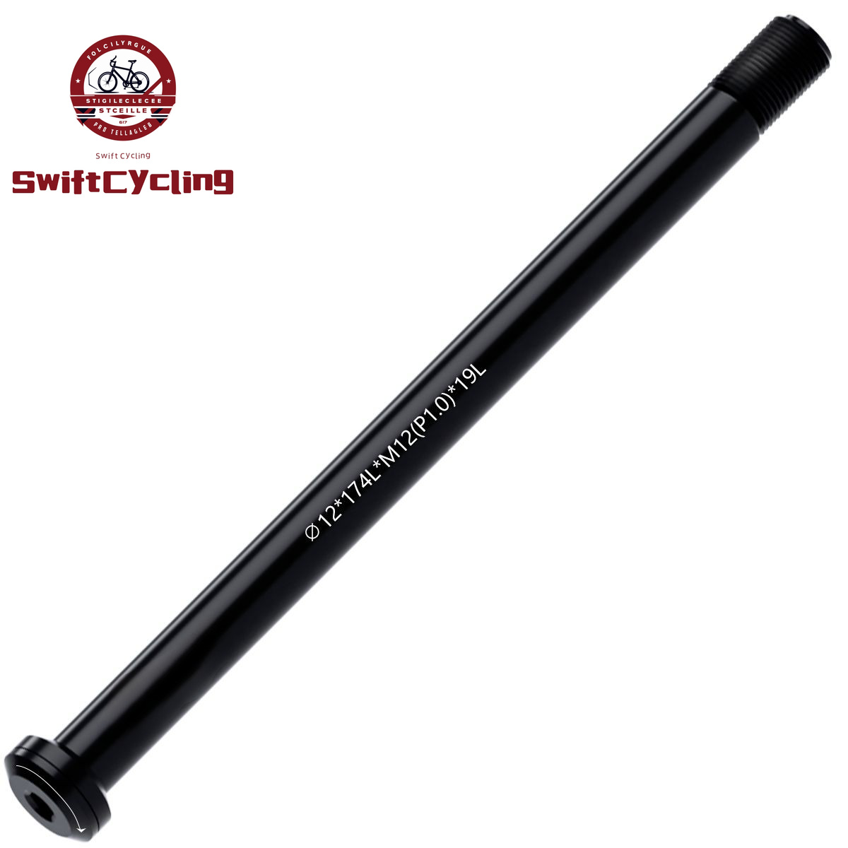 Swift MTB bicicleta de carretera eje pasante horquilla delantera brochetas M12xP1.0/1.5/ 12x142/148 accesorios de rueda de brocheta de liberación rápida de bicicleta: Verde militar