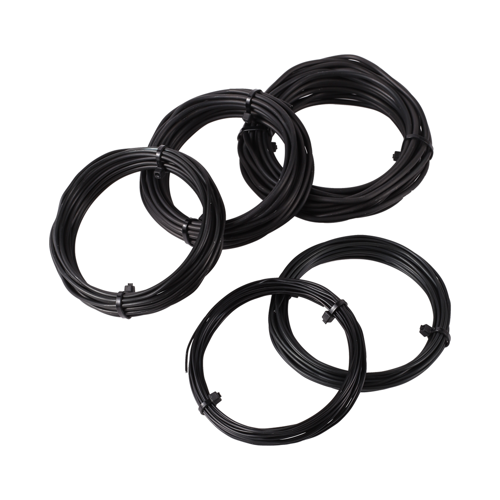 Alambre para bonsái negro de 3m/5m/10m, lazos de entrenamiento para bonsái de aluminio anodizado, soporte para plantas, ramas, cuerdas de fijación curvadas, accesorios de jardín