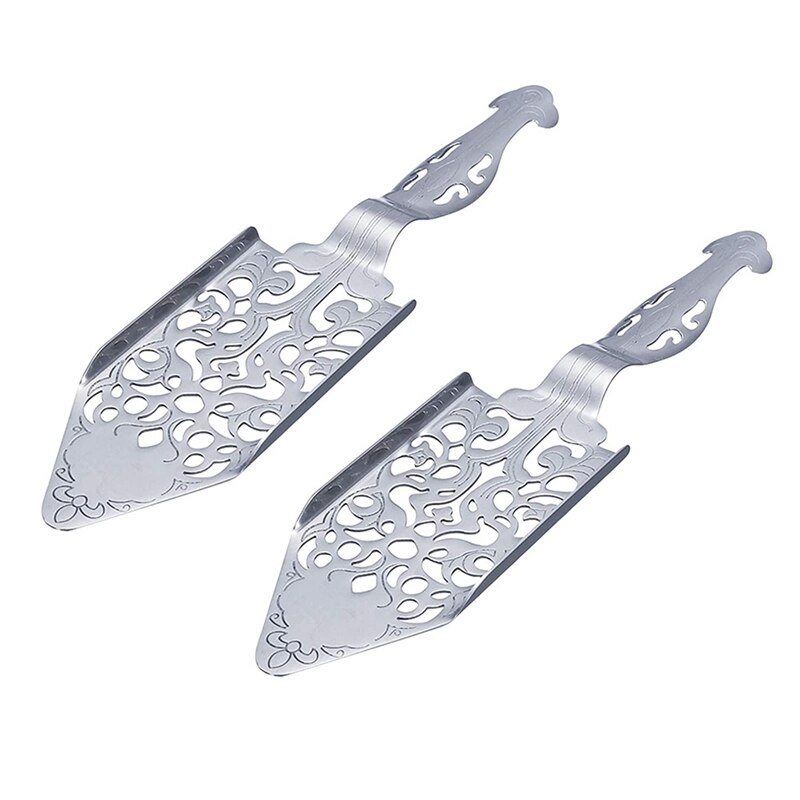 2 kawałki absyntu łyżki, absynt ze stali nierdzewnej koktajle łyżka zestaw robić robienia gotyk absynt fontanna łyżka kroplownik: Default Title