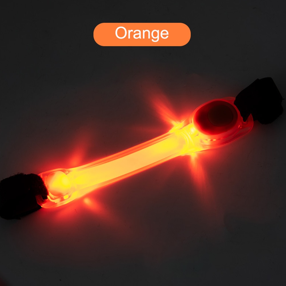 Buiten wandelen op batterijen hondenhalsband licht huisdierbenodigdheden nachtveiligheid gloeiende kattenriem accessoires fel knipperend led: Oranje