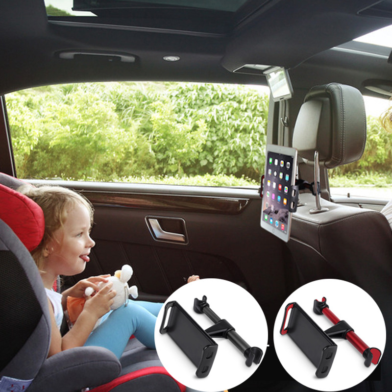1Pcs Tablet Auto Houder Zetel Auto Achter Kussen Telefoon Houder Achter Hoofdsteun Montagebeugel Voor Iphone X8 Ipad Mini tablet 4-11 Inch