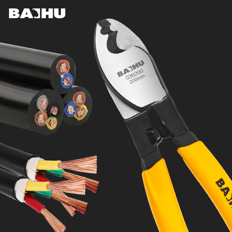 Insulated Cable Cutter Electrician Pliers Shock Wire Stripper Tool Pliers Cable Scissors