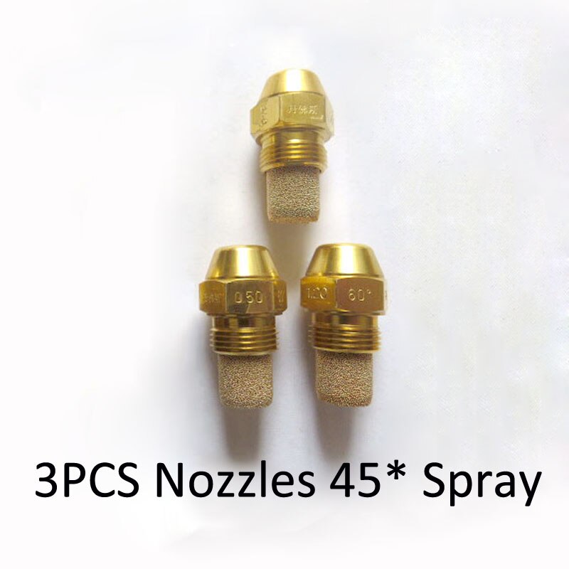 3Pcs 0.85 Gph 45 * Graden S Solid Type Danfoss Oliebrander Nozzle B/Es/R/als/P/Plp