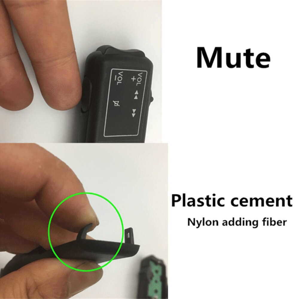 1x Remote Control Black Nylon plastic Universal Stalk Button Navigation