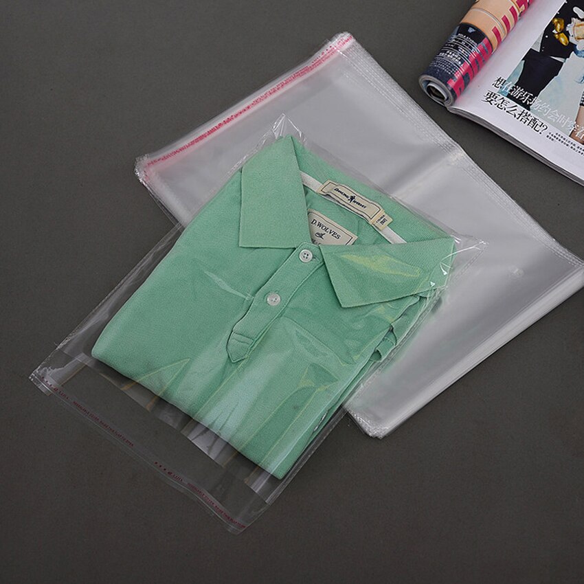 100pcs self-adhesive OPP bags transparent self-sealing bag (40x60+4cm )(40*55 /45*65) Plastic Packaging Self Adhesive Seal