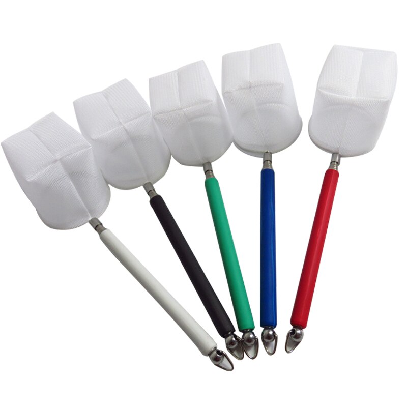 Mini Adjustable Fish Tank Catch Net Stainless Steel Shrimp Scoop Fish Scoop Round Square Pocket Shrimp Catching Net: Round 1pc