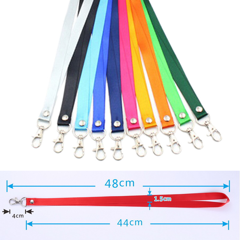 10 stuks veiligheid hangende nekkoord sleutelhanger lanyard nekkoord telefoon lanyard voor mobiele telefoon ID naam badge houder sleutelhanger