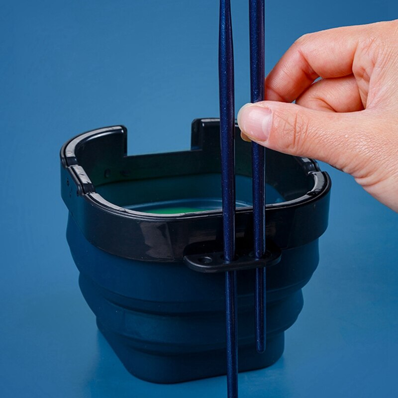 Superior 3-In-1 Folding Paint Box Comes with Pen Washer 16-Grid Color Palette Pigment Packing Box Palette Painting Supplie