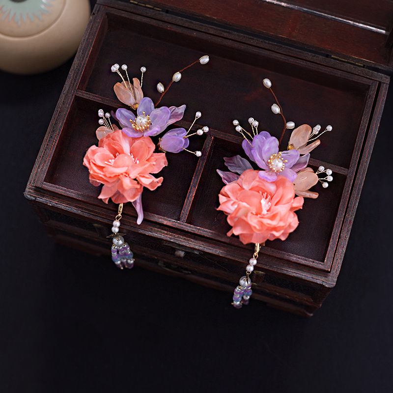 Luxury Vintage Hair Barrettes Hair Accessories for Women Flower Hairpin