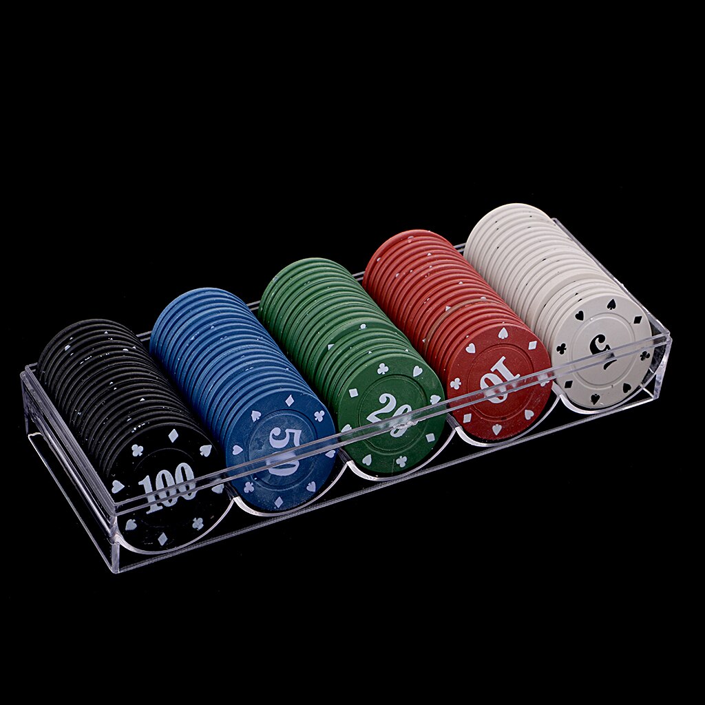 100 stk poker chips tokens casino til sjov gambling brætspil legetøj xmas