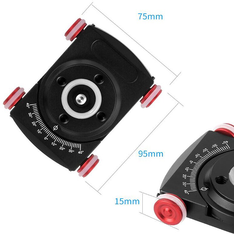 Rail de piste vidéo de patineur de voiture de chariot de glisseur de roulement Mobile de table pour l'appareil-photo de caméscope d'appareil-photo de DSLR de Speedlite