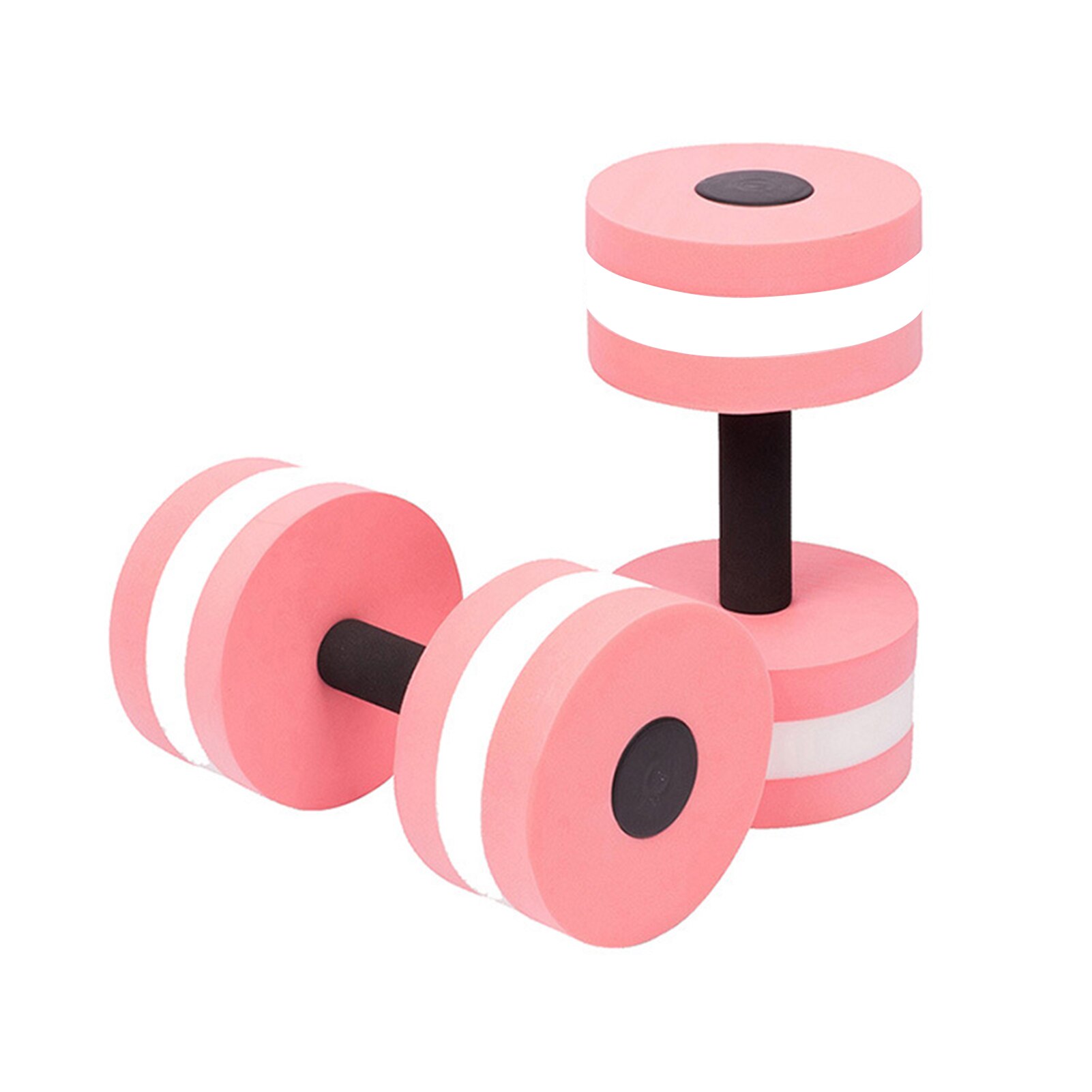 Mancuernas de espuma para piscina, mancuernas de ejercicio de agua acuática, barra de flotabilidad, 2 uds.: Pink