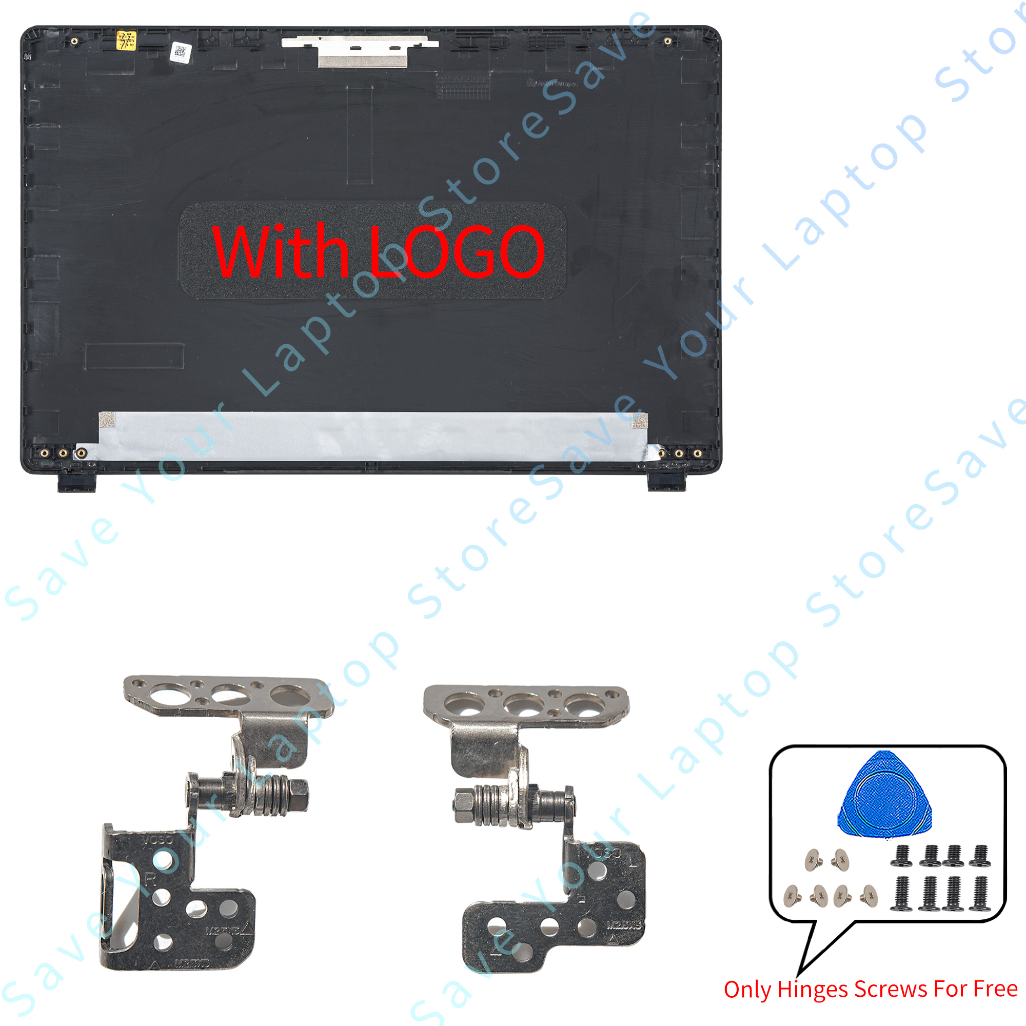 For Aspire 3 A315-54 A315-42/54K/56 N19C1 EX215-51/52 Top Case LCD Back Cover Bezel Hinges Laptop Cases Replace: LIGHT BLUE
