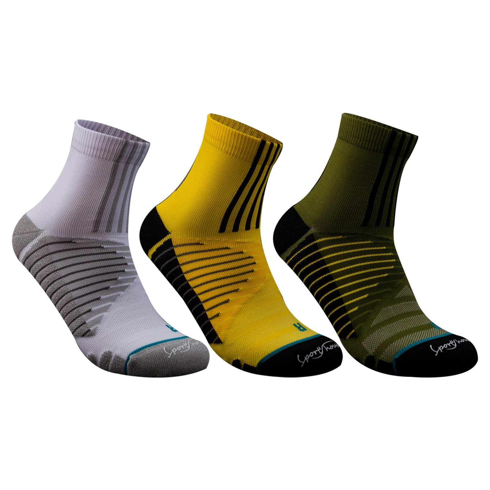 3 pares de calcetines de tobillo para deportes de antideslizante transpirable para los hombres de baloncesto accesorios Calcetines tamaño M(39-43): 7