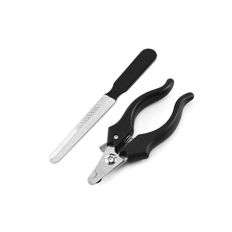 Obcinarka pazurów dla zwierząt szczenięta obcinacz robić paznokci narzędzia fryzjerskie z sierpem bezpieczeństwa dla psa robić pazurów u nóg maszynki robić strzyżenia pazury nożyce robić cięcia artykuły dla zwierząt: czarny 