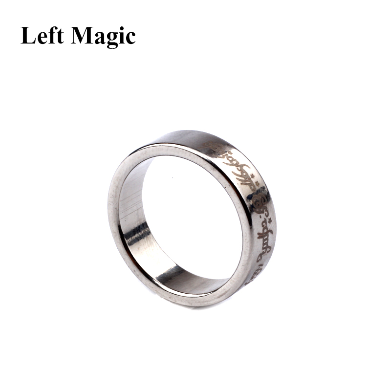 1 pcs Strong Magnetic Magic Ring magnet ring coin magic tricks Finger decoration magician ring magie close up magia B1036