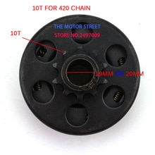 19mm/20mm Centrifugaalkoppeling 10 Tand 420 Tandwiel Chain fit Voor 168 Motor go kart onderdelen