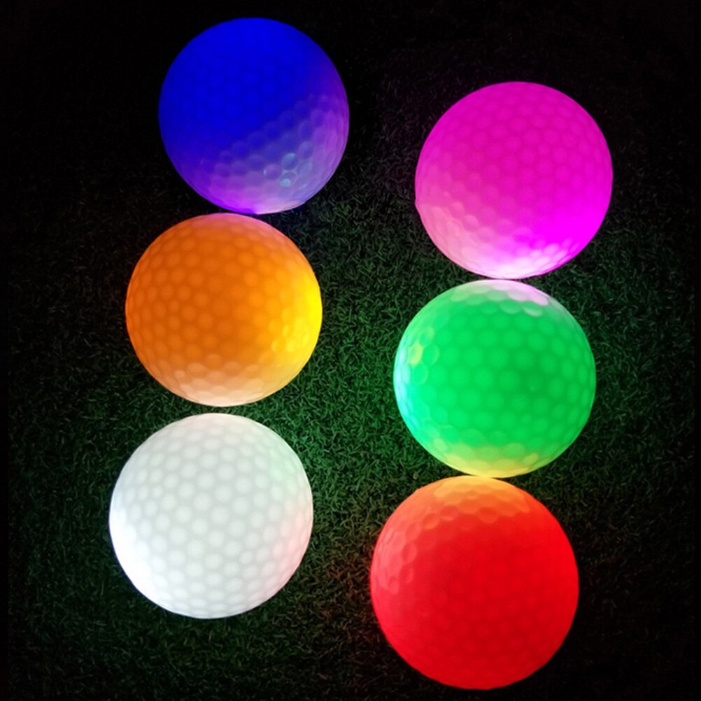 1pc LED Golf Ball Bright Flashing Ball Long Lasting Night Use Golf Ball