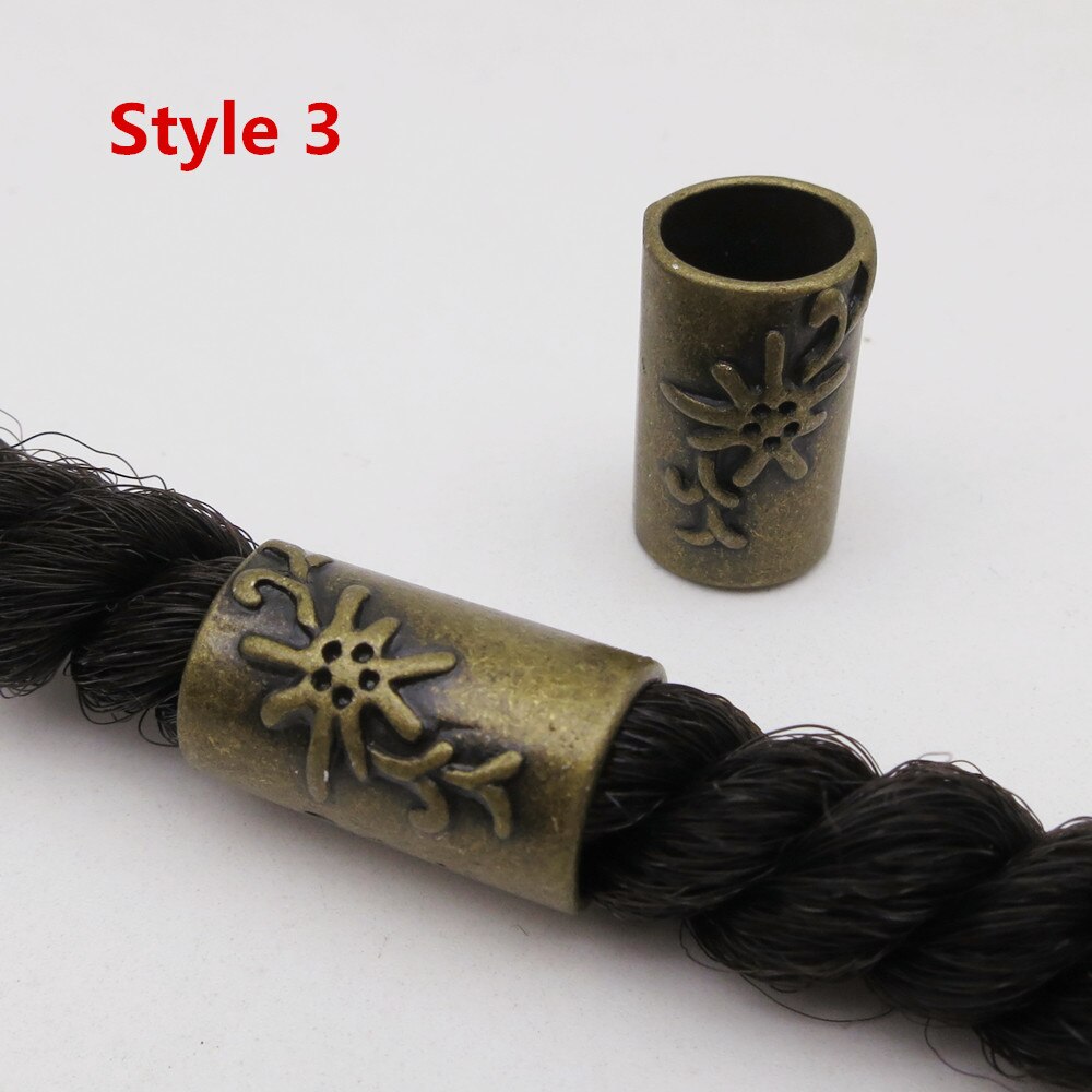 5 stk viking rune hår flette Grue seg skjegg dreadlock perler ringetone rør til hår menn kvinner tilbehør forskjellige 10 stiler: 5 stk stil 3