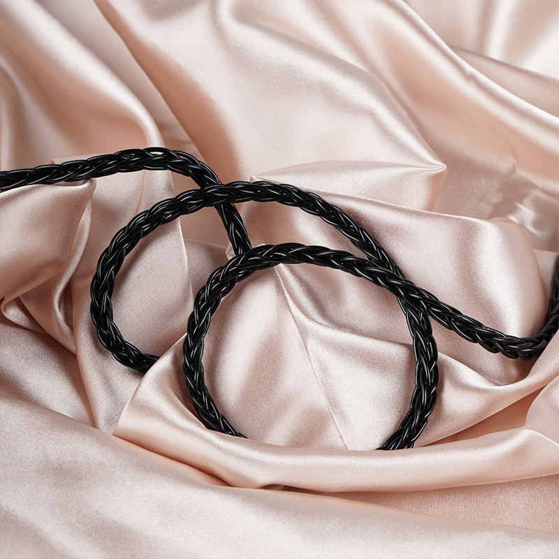 NICEHCK BlackCat Ultra 8 Strands Zinc Copper Alloy Oil Soaked Replace Cable 3.5/2.5/4.4mm MMCX/2Pin for T2plus Heart Mirror IEM