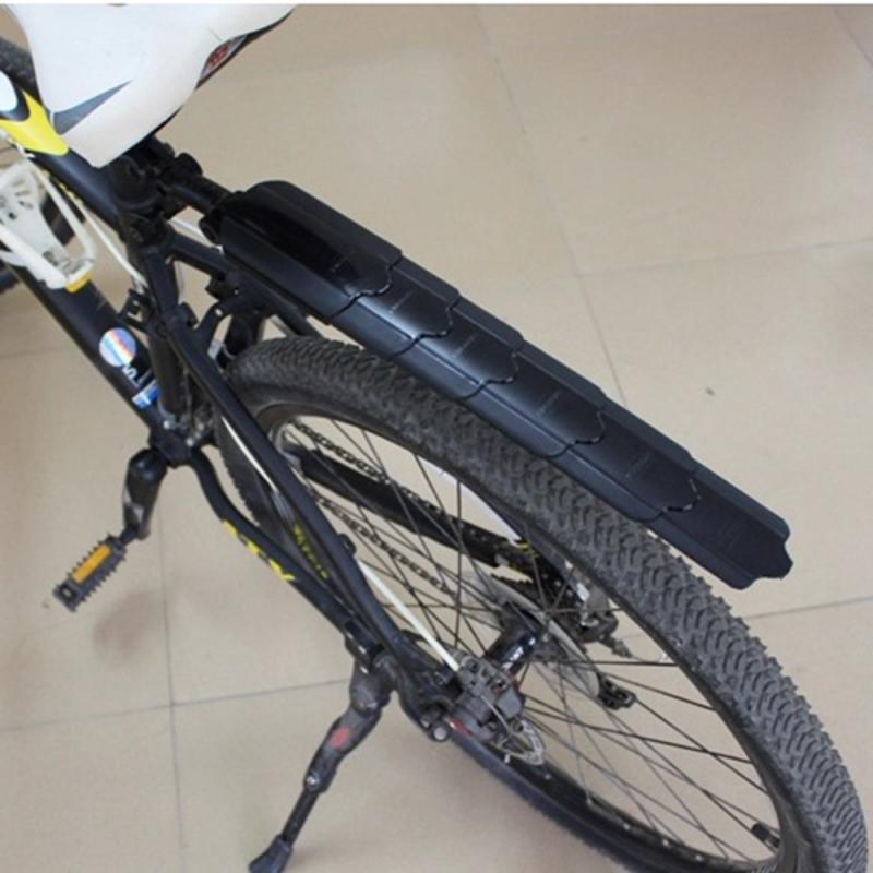 Durable PA plástico bicicleta guardabarros bicicleta de montaña delantero trasero ciclismo guardabarros bicicleta partes resistente a deformaciones retráctil