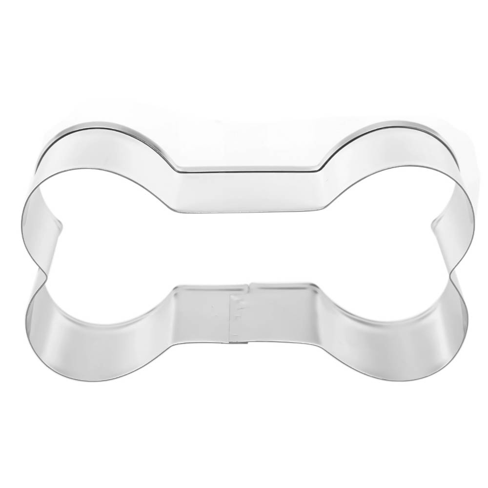 1pc dyr kæledyrshund knoglepoteformet fondant småkage udskærer stempel rustfrit stål bageform fondant kage dekorationsværktøj