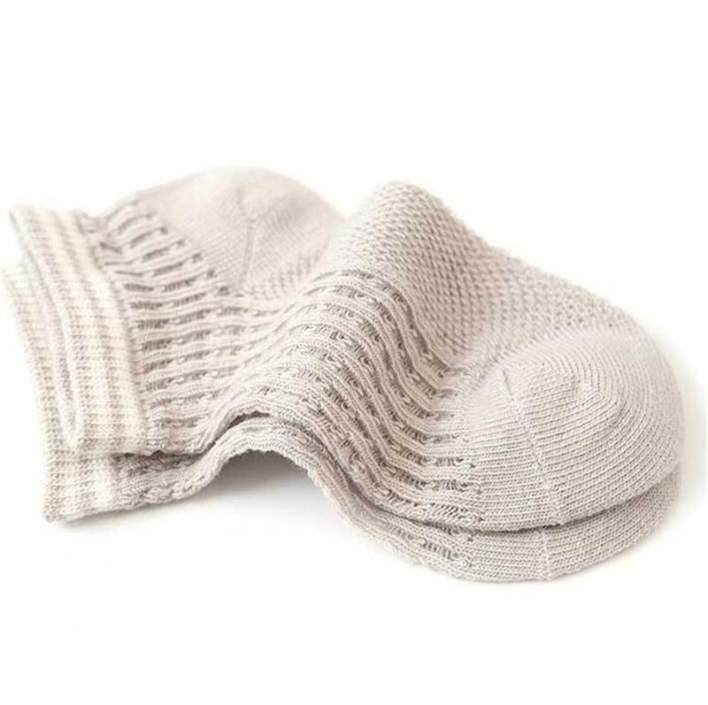 10 Pairs 3-15Y calzini per bambini calzini per bambini corti in maglia di cotone sottile estivo calzini solidi Jacquard traspiranti carini accessori per ragazzo ragazza