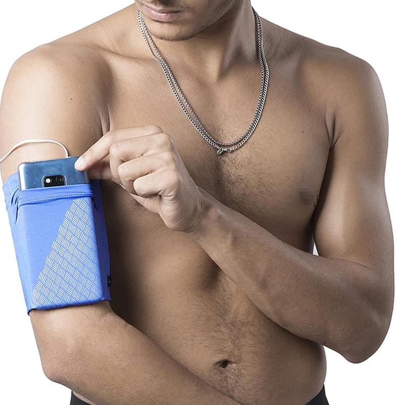 Sports Arm Band Mobile Phone Holder Bag Running Jogging Armband Exercise H5B5