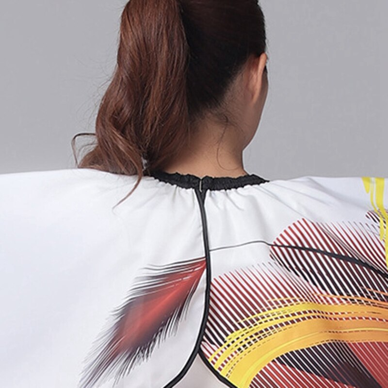 Modern Hairdressing Cape Soft Texture Material Hair Apron Vertical Fabric Hair Cutting Salon Gown Waterproof Cloth Cover