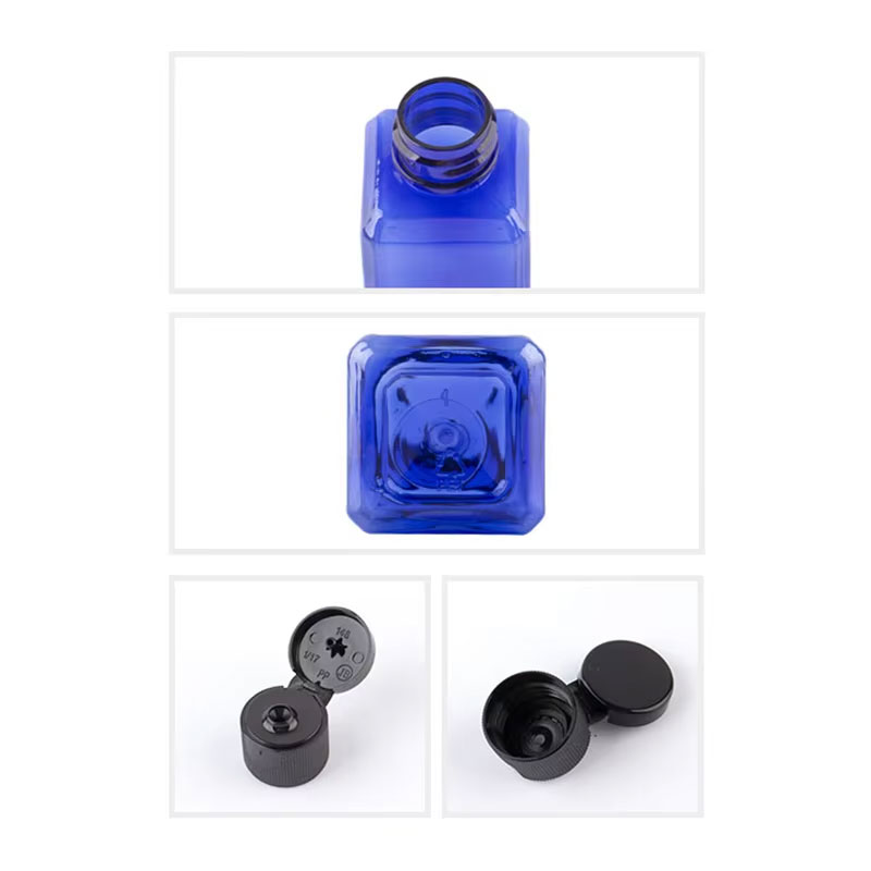 30 stk. 50ml tomme 100ml firkantede plastflasker med skrukork, reisebeholdere til kosmetikk, prøveemballasje til personlig pleie