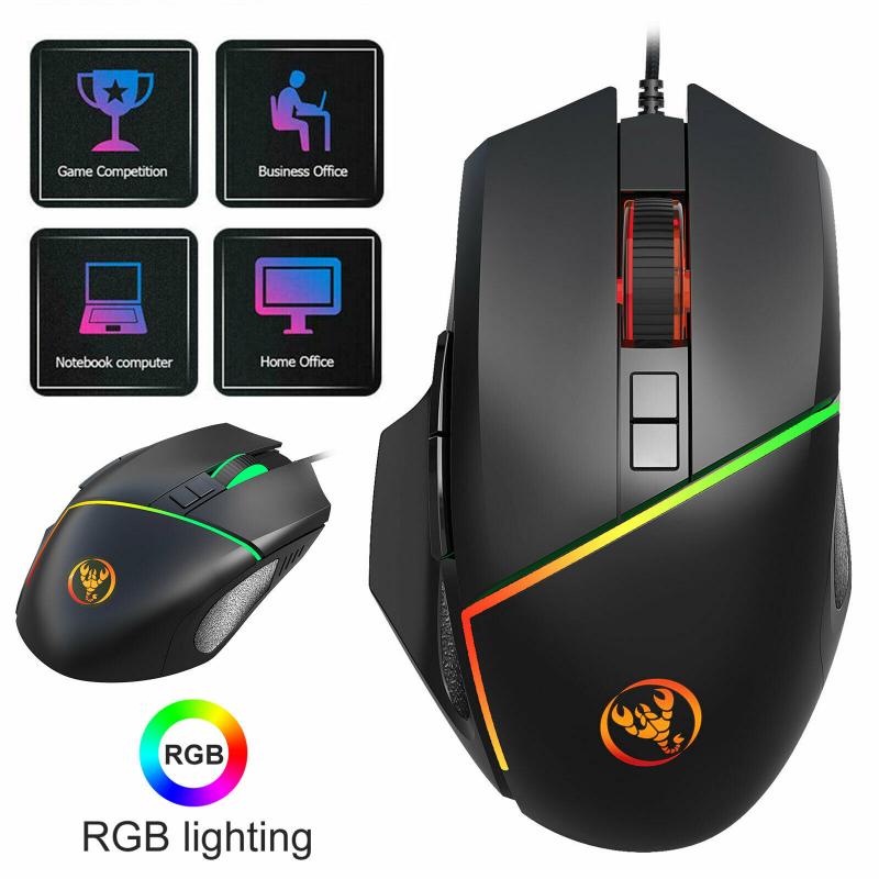 Een-Handed Gaming Toetsenbord Muis Combo Set Gamer Toetsenbord Rgb Led Toetsenbord Muis Kit Voor Laptop Computer Eten Kip game