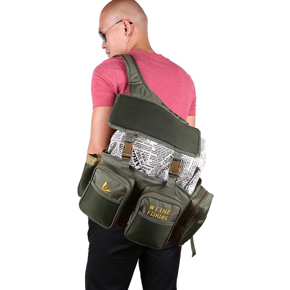 Sacs de pêche multifonctionnels, boîte à appâts en Nylon, rangement, emballage étanche, Pack de leurres, matériel de pêche à la carpe, sac à dos
