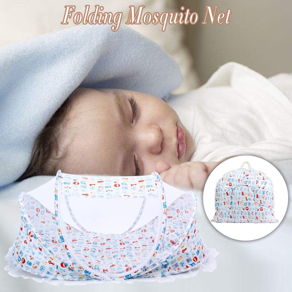 Ensemble trois pièces moustiquaire pliante bébé doublure de lit Installation gratuite avec sac de musique: Default Title
