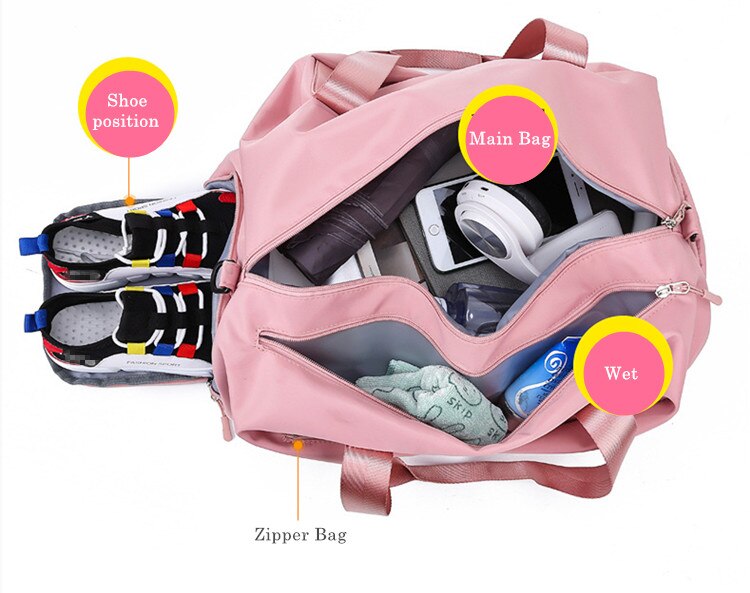 Yoga Mat Fitness Gym Bags Dry Wet Bag Sac De Sport... – Vicedeal