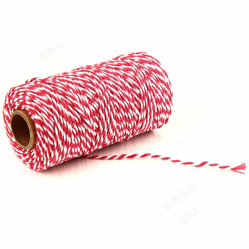 Corde en ficelle multicolore 1 rouleau | De 100 m 2mm, pour boulangers en coton, cordon de ficelle, artisanat campagnard rustique: Style 7