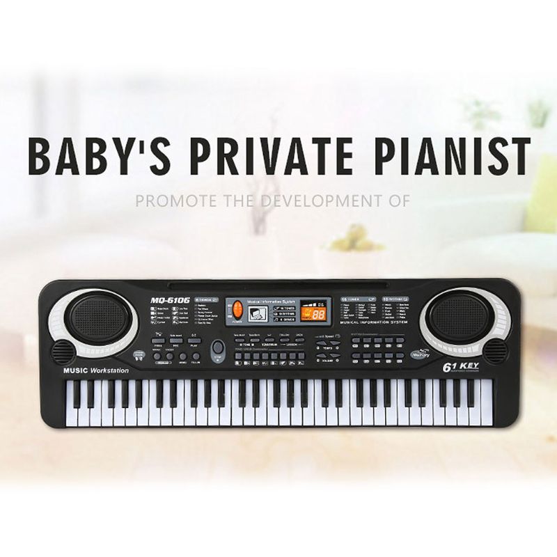 61 nøgler musik elektronisk keyboard digital klaverorgel med mikrofon