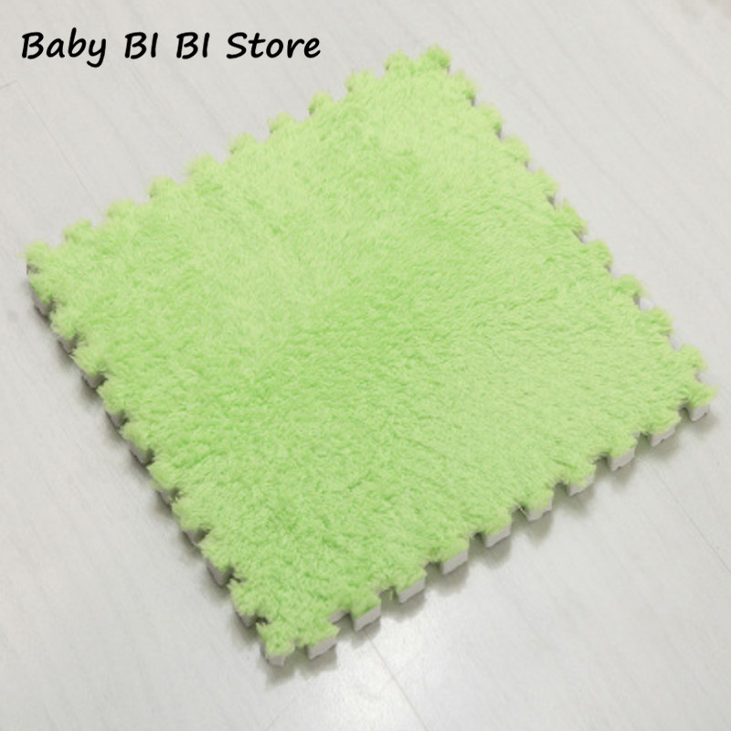 Colchoneta de goma EVA suave para Yoga, Fitness, puzle antideslizante, esterilla ecológica suave para gatear para niños: Verde claro