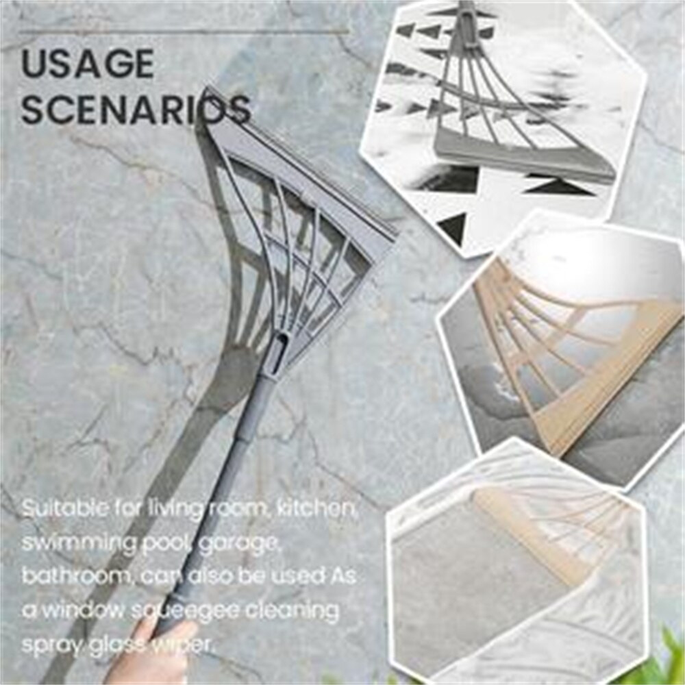 Multifunctional Hand Push Sweeper Magic Broom Floor Wiper Squeegee for Floor Cleaning Rubber Broom Floor Squeegee Sweeping Brush