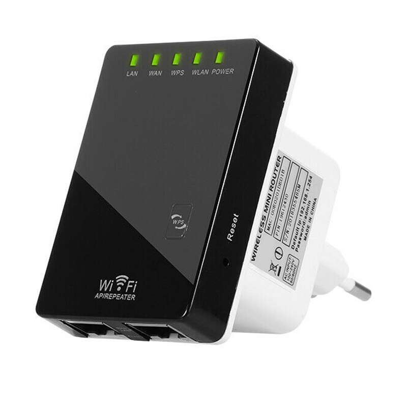 Draadloze wifi-repeater mini wifi-signaalversterker versterker lange afstand 300m wifi-booster repeater voor computer eu-stekker