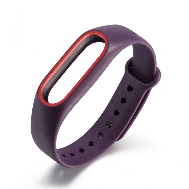 For Mi band 2 Wristbands belt Colorful Silicone Wrist Strap Bracelet Double Color Replacement watchband: 09