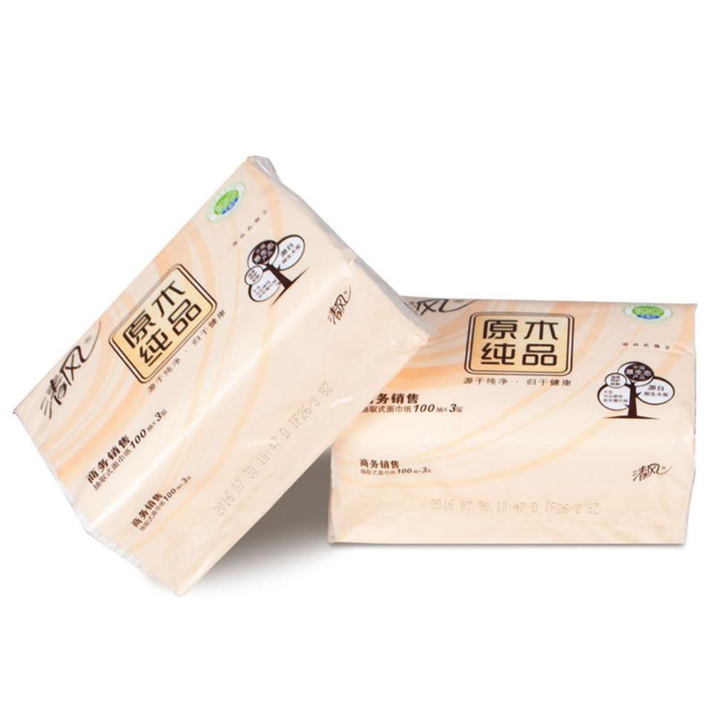 3 lagen tissuepapier toiletpapier servetpapier voor badkamer primair houtpulp pomppapier 100 pompen pompen
