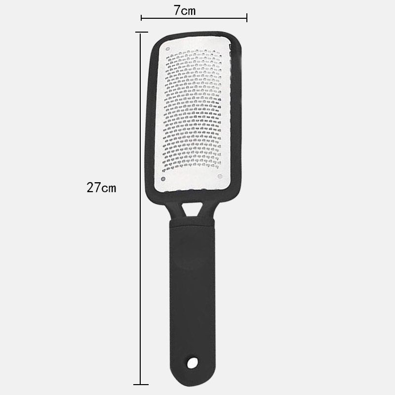 Microplane râpe pour pieds talon râpe fichier pied pédicure callosités dissolvant dur peau morte épurateur manucure outils noir pied gommage