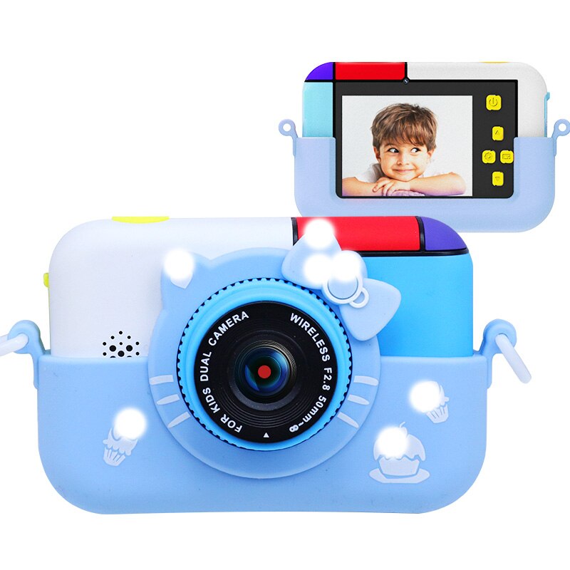 Digitale Foto Kamera Video Kamera Camas Para Video Kamera Anti-herbst kinder Kamera Kinder Kamera: Blau / With 8GB SD Card