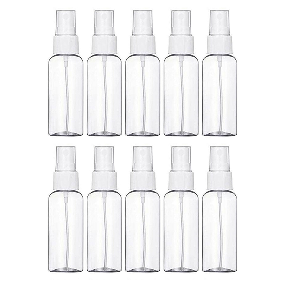 10 stk gennemsigtige tomme sprayflasker 5ml 10ml 20ml 100ml 150ml 250ml mini genopfyldelige plastikflasker tomme kosmetikbeholdere