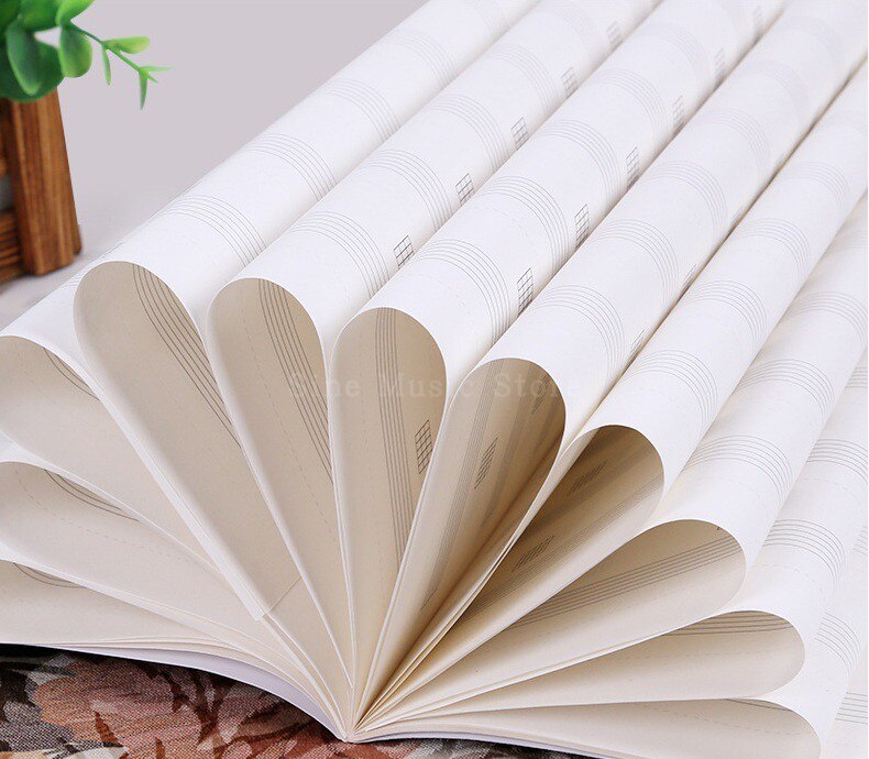 24 Sheets 1Pcs Music Practice Notebook Piano Violin Musical Notes Music Book Universal Six-line Spectrum of the Music sheet