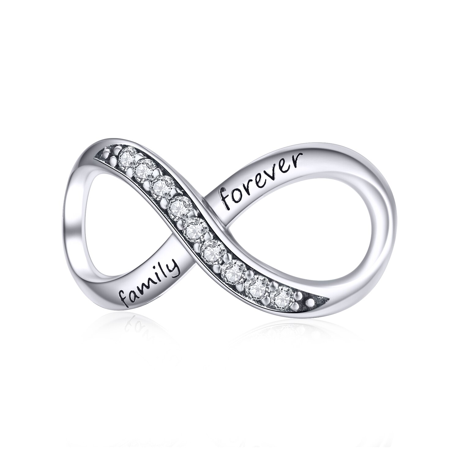 Wostu 100% 925 Sterling Zilver Pinky Swear Liefde Grijpende Vingers Paren Charm Fit Originele Armband Sieraden Valentijn Cadeau: CQC1146