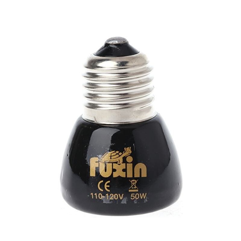 Pet Heating Light 25W 50W 75W 100W Mini Infrared Ceramic Emitter Heat Lamp Bulb Black For Reptile Pet Brooder 110 - 120 V