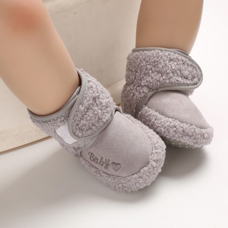 0-18M Neugeborenen Baby Schnee Stiefel Baby Warme Winter Stiefel Feste Geschmack Plüsch Booties Winter freundlicher Schnee stiefel