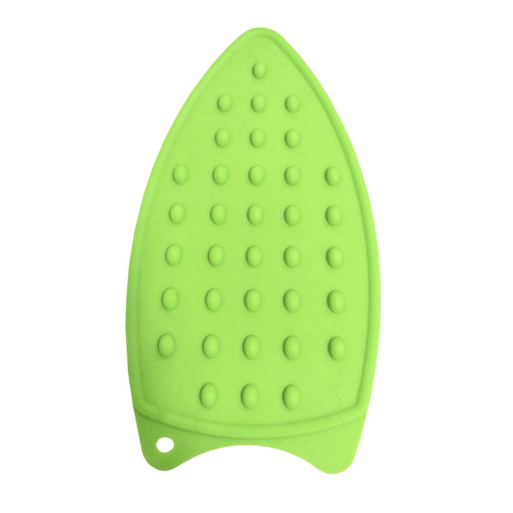 Multicolor Silicone Iron Rest Pads Mats Safe Surface Iron Coaster Stand Mat Holder Ironing Pad Insulation Boards: green